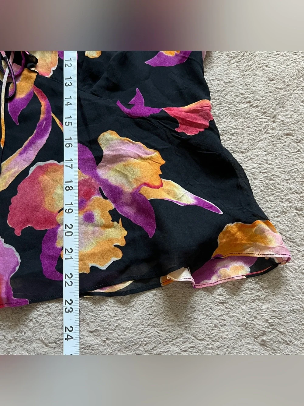 NWT Rails Carmine Ruffle Blouse Floral Chiffon Preppy‎ Cottage Old Money Sz XL